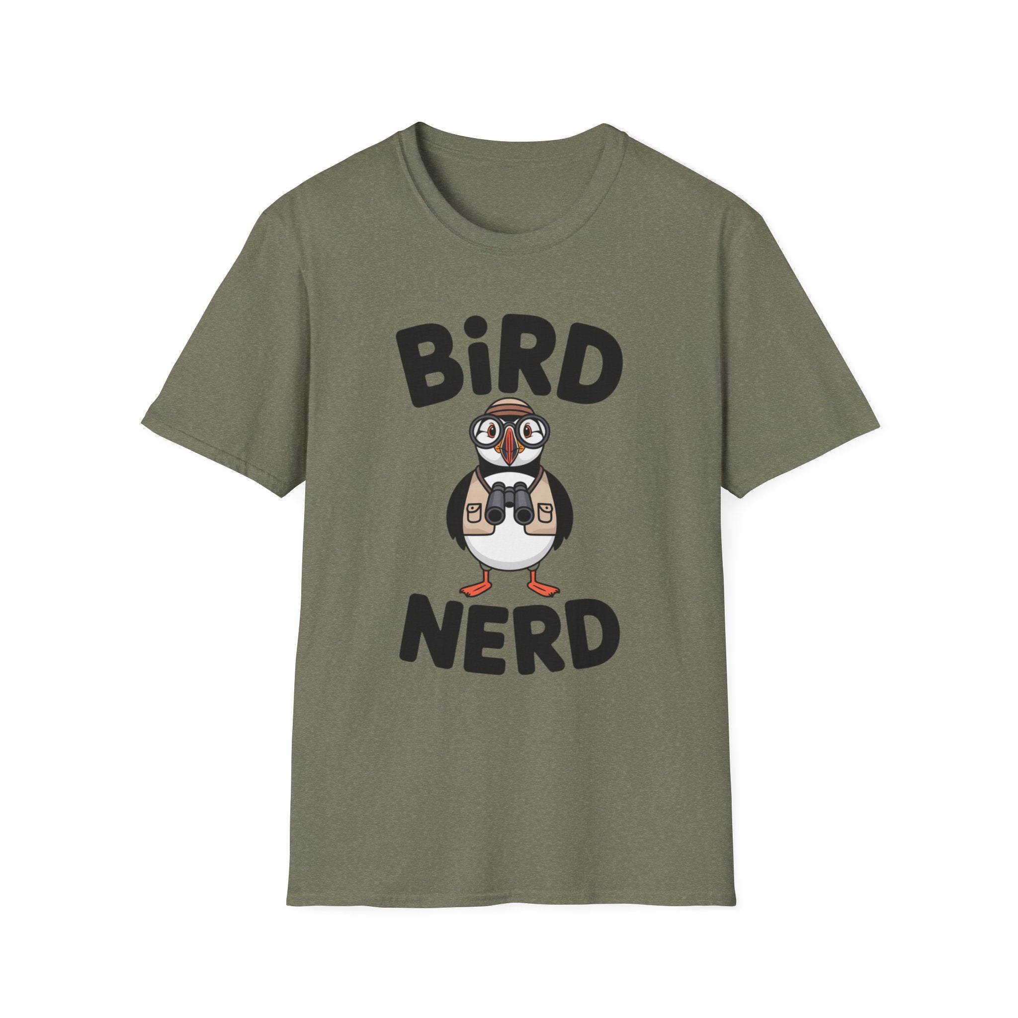 Bird Nerd Fun Puffin T-Shirt