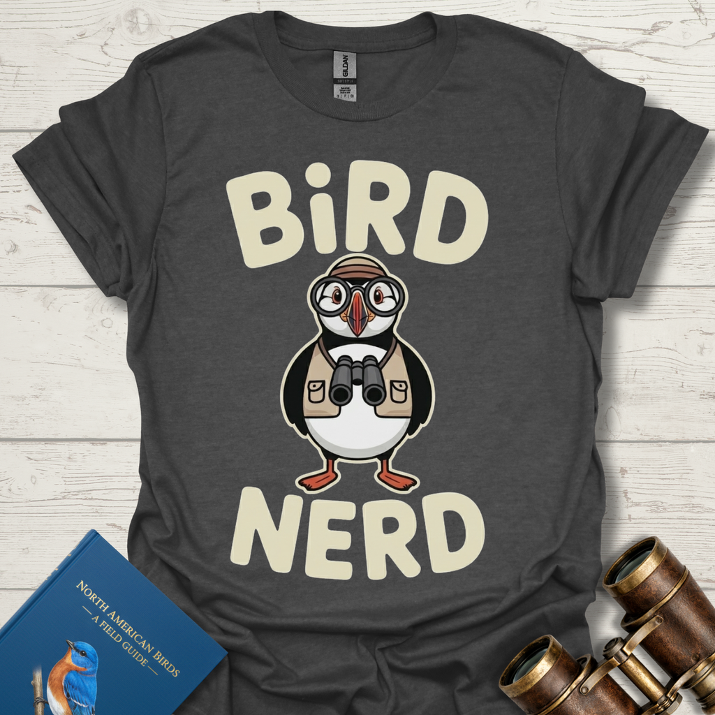 Bird Nerd Fun Puffin T-Shirt
