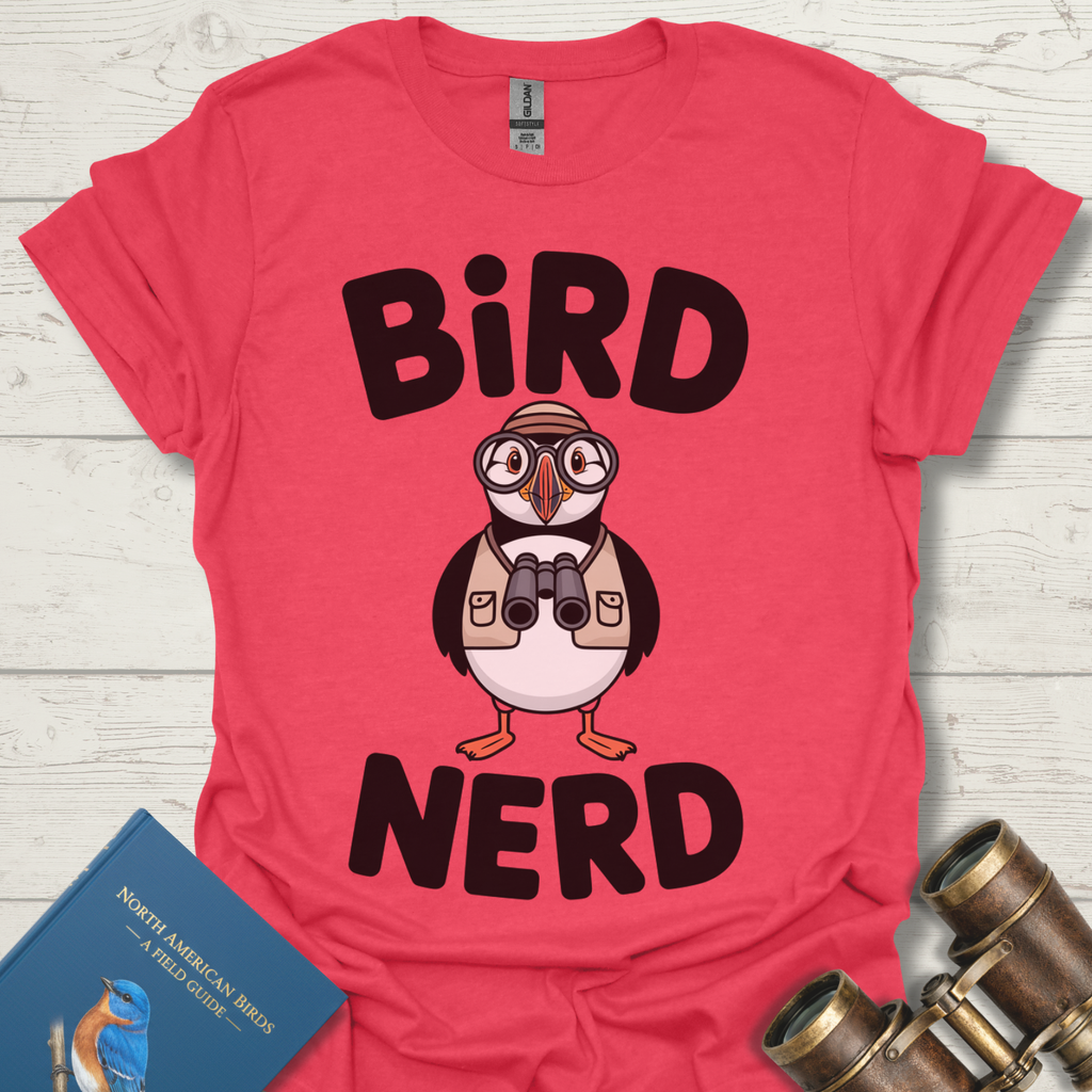 Bird Nerd Fun Puffin T-Shirt