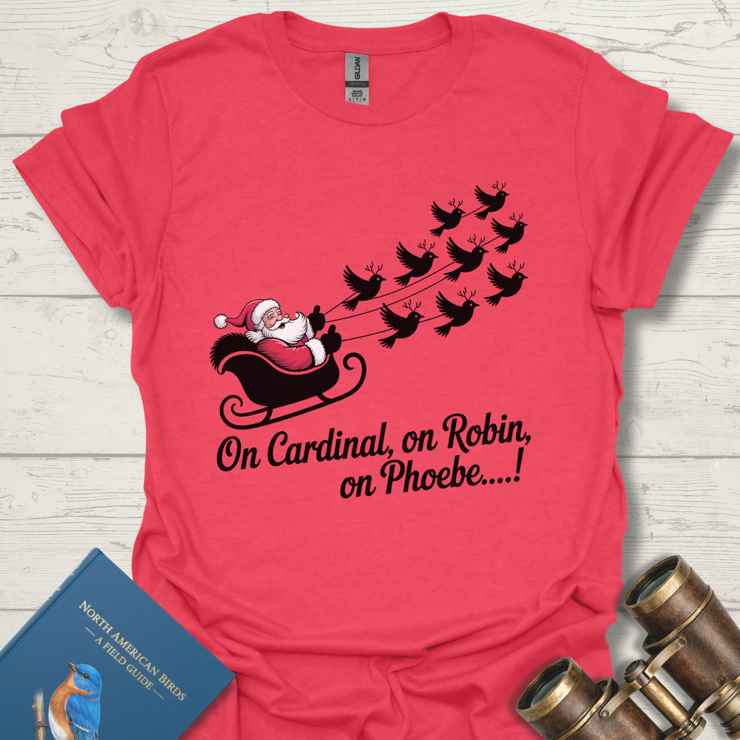 Santa Sleigh Birds T-Shirt