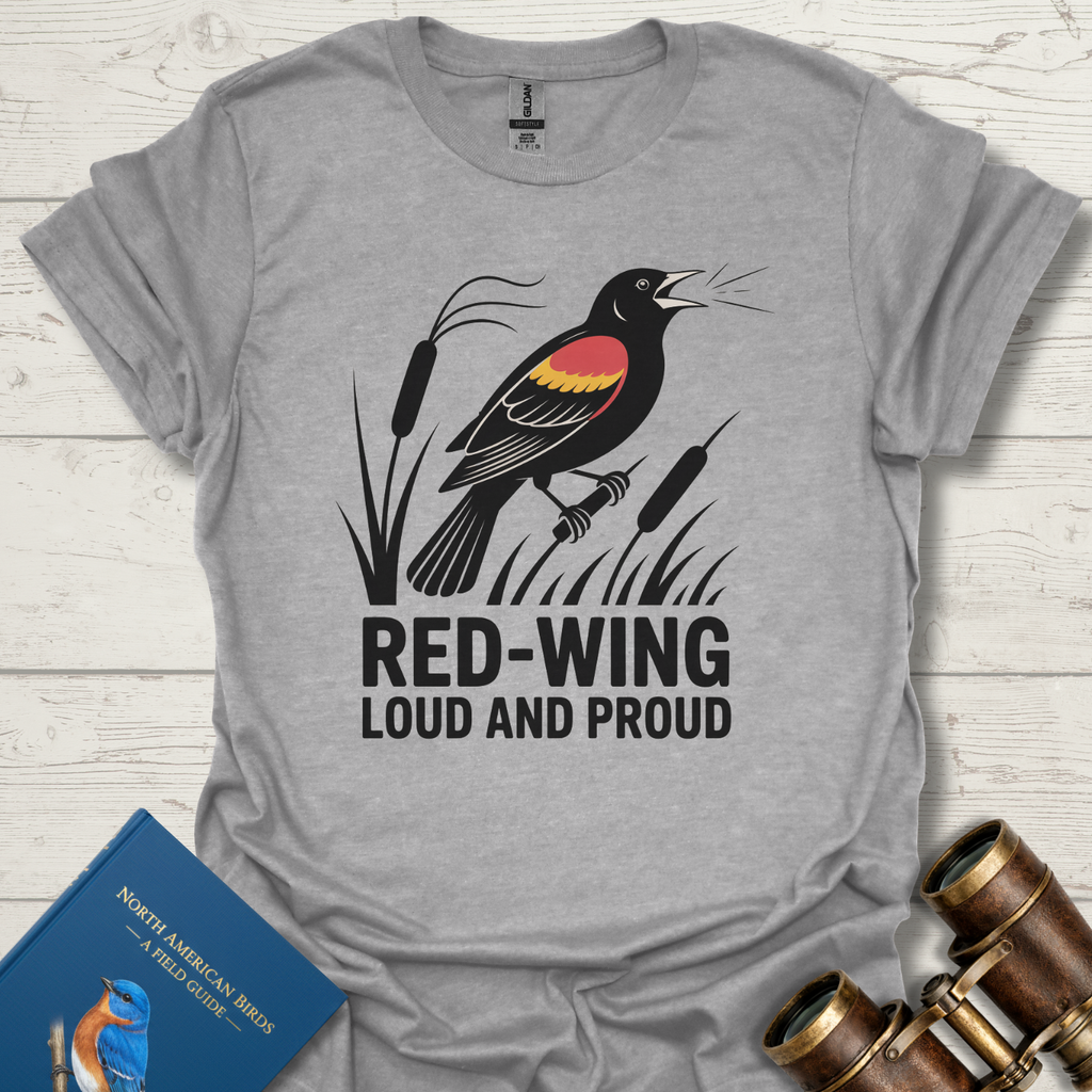 Red Winged Black Bird Loud n Proud T-Shirt
