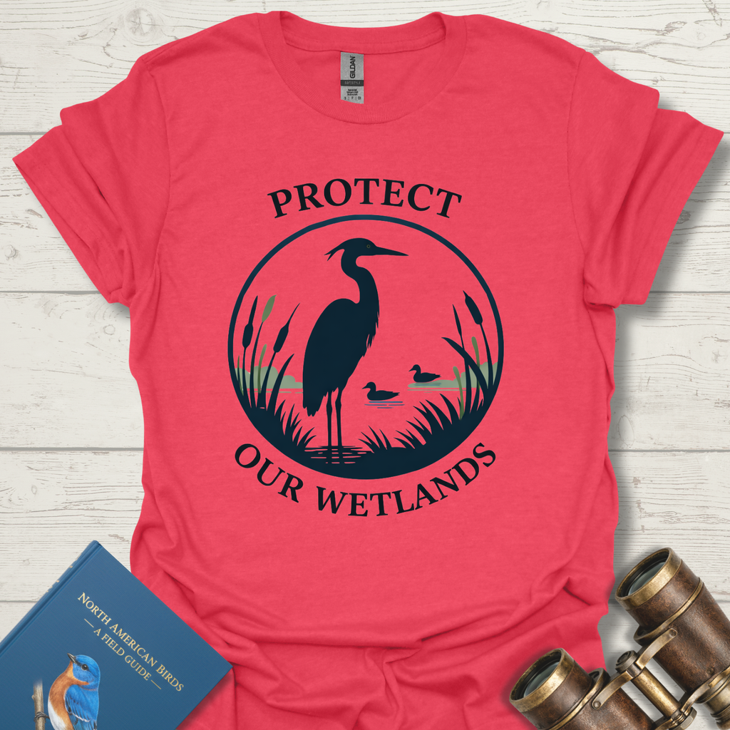 Protect Wetlands Bird T-Shirt