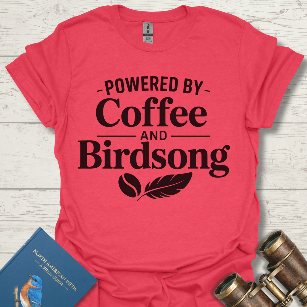 Powered By Coffee and Bird Song T-Shirt