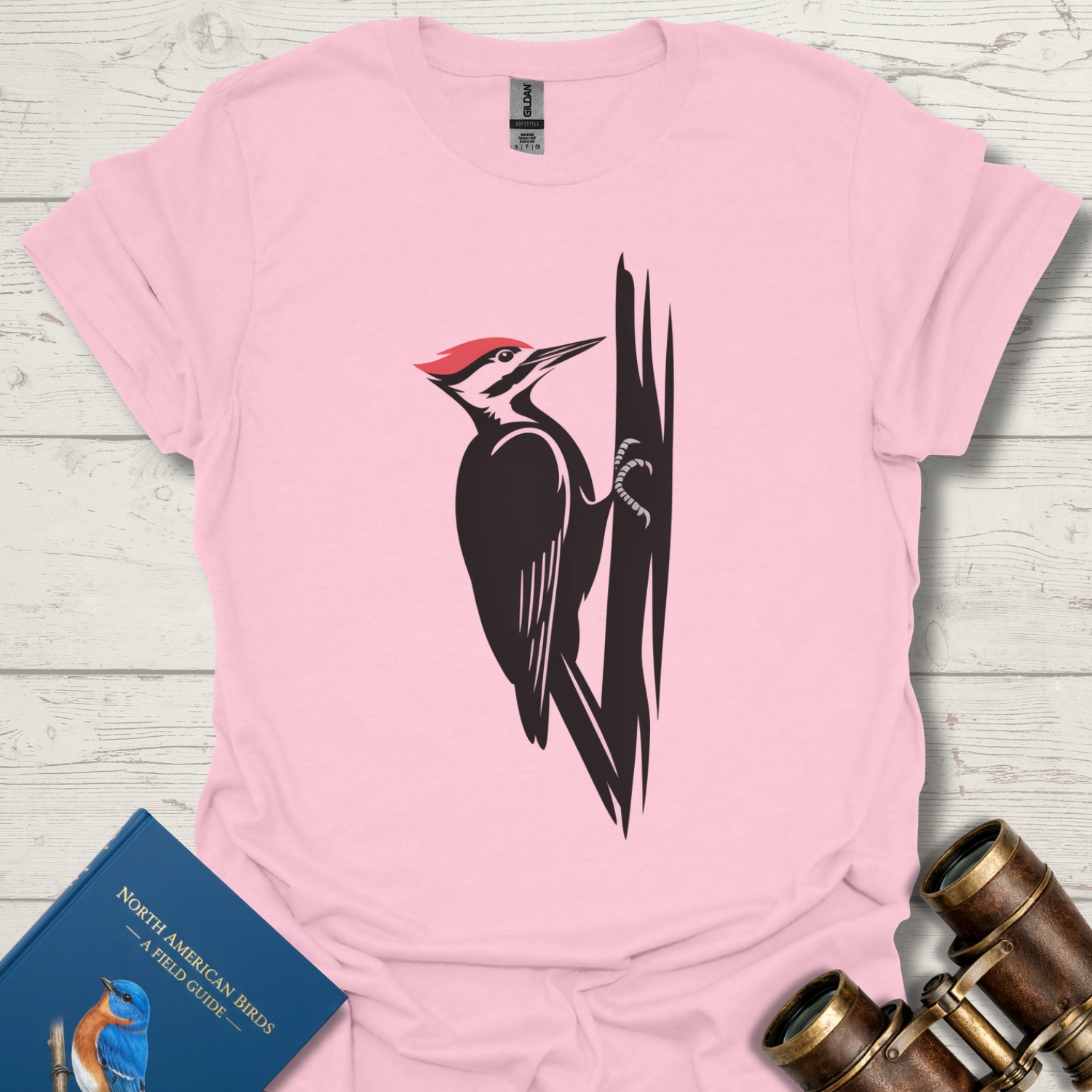 Pileated Woodpecker Profile Bird T-Shirt