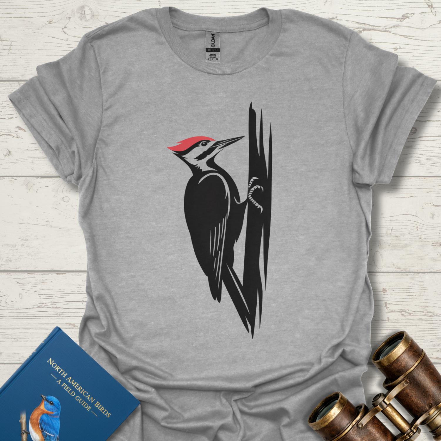Pileated Woodpecker Profile Bird T-Shirt