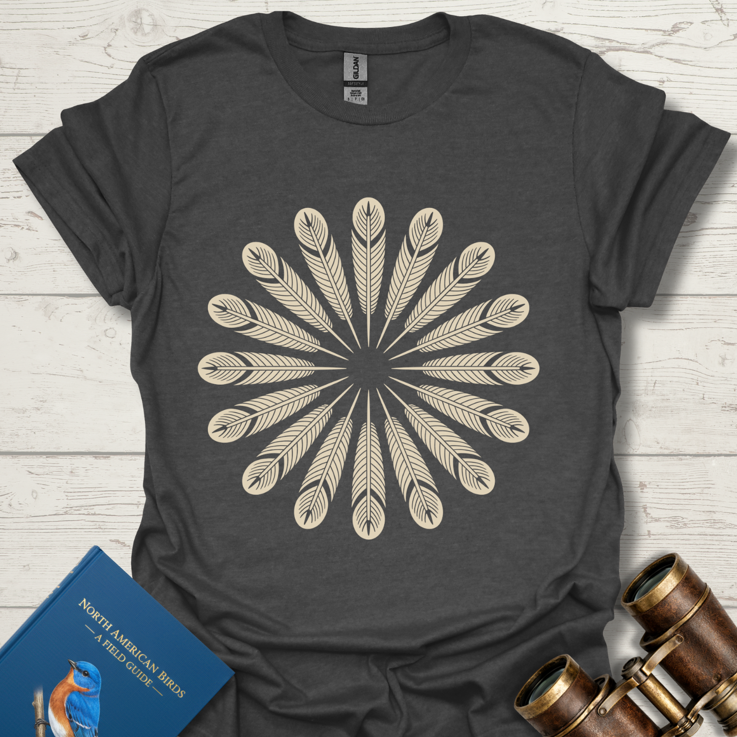 Feather Mandala Bird T-Shirt