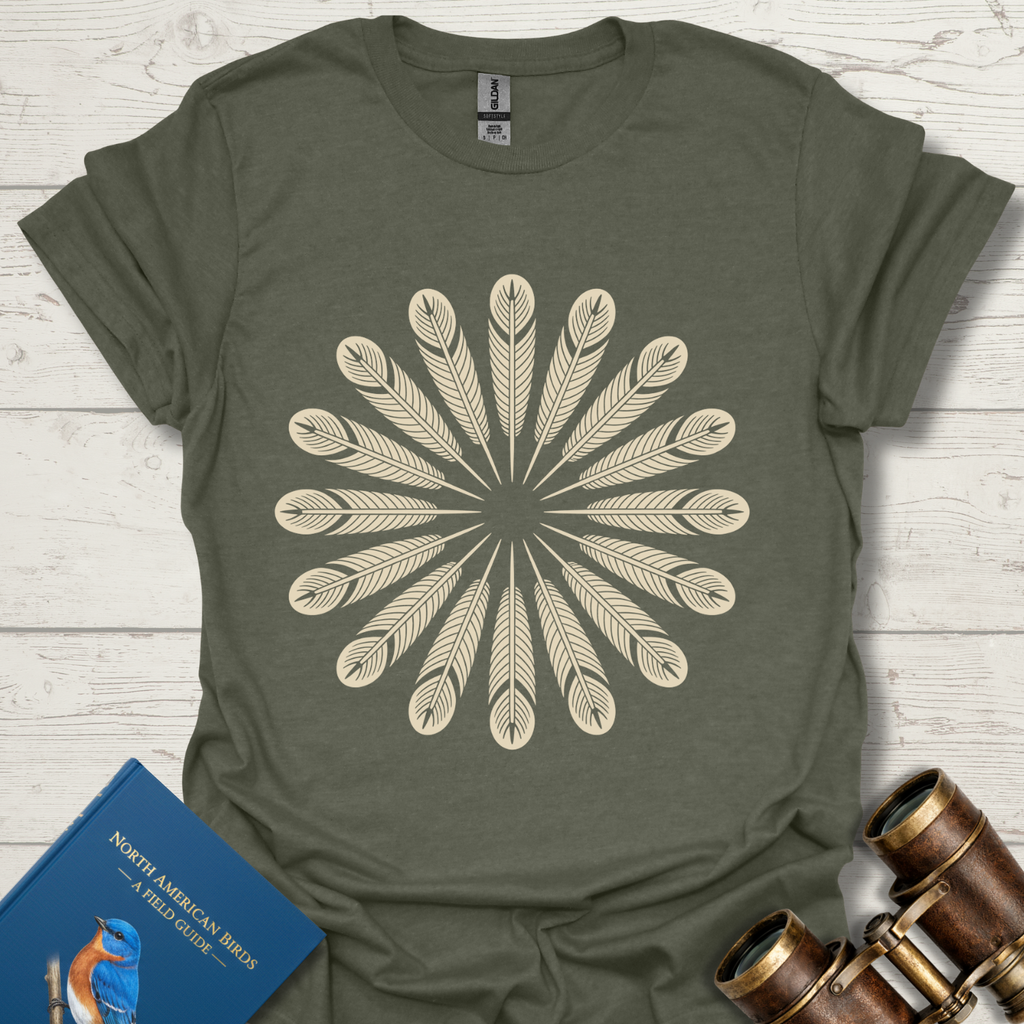 Feather Mandala Bird T-Shirt