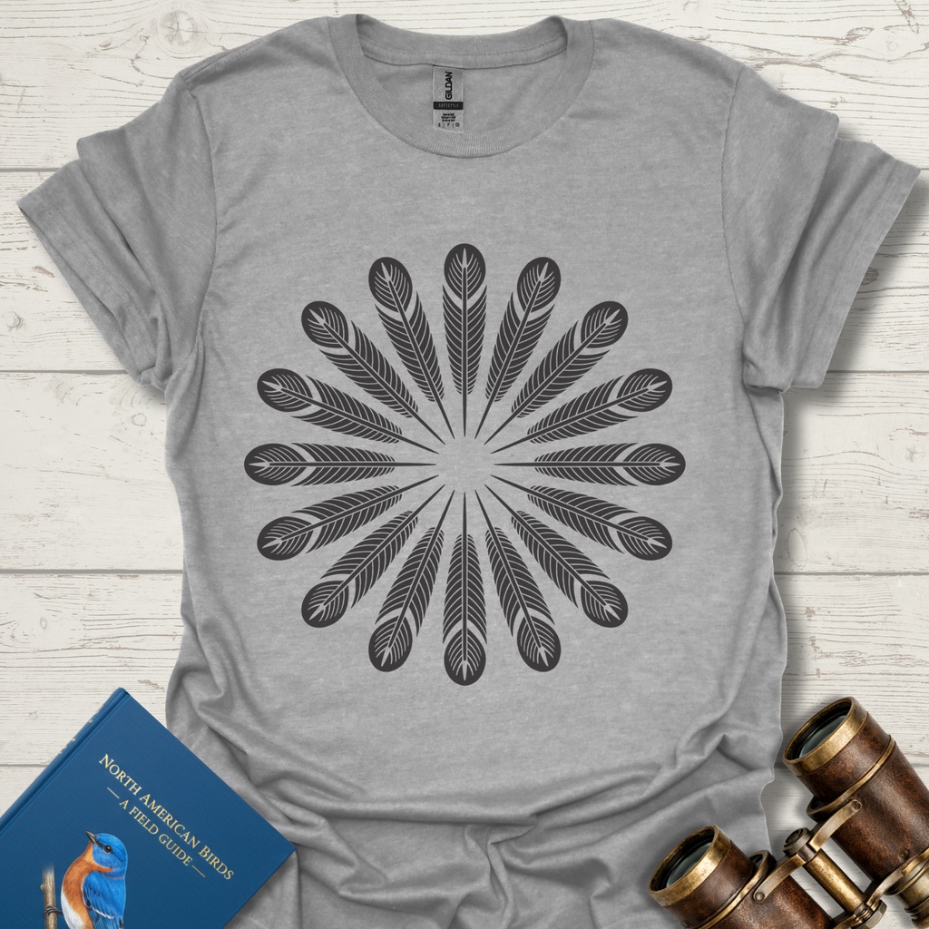 Feather Mandala Bird T-Shirt