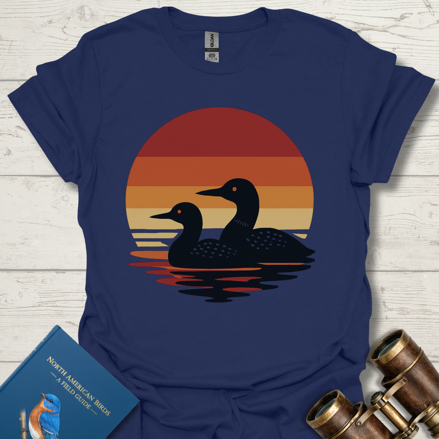 Loon Sunset Bird T-Shirt