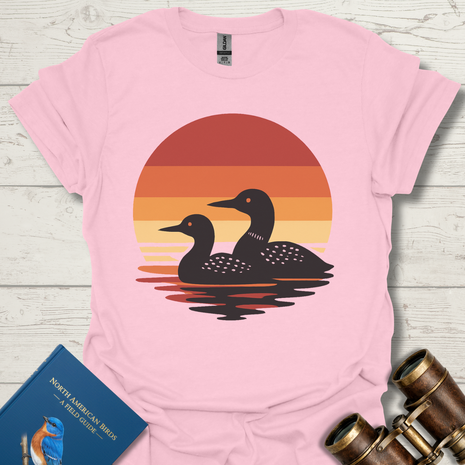 Loon Sunset Bird T-Shirt
