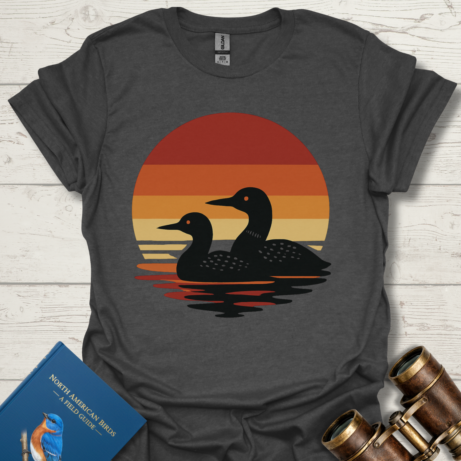 Loon Sunset Bird T-Shirt