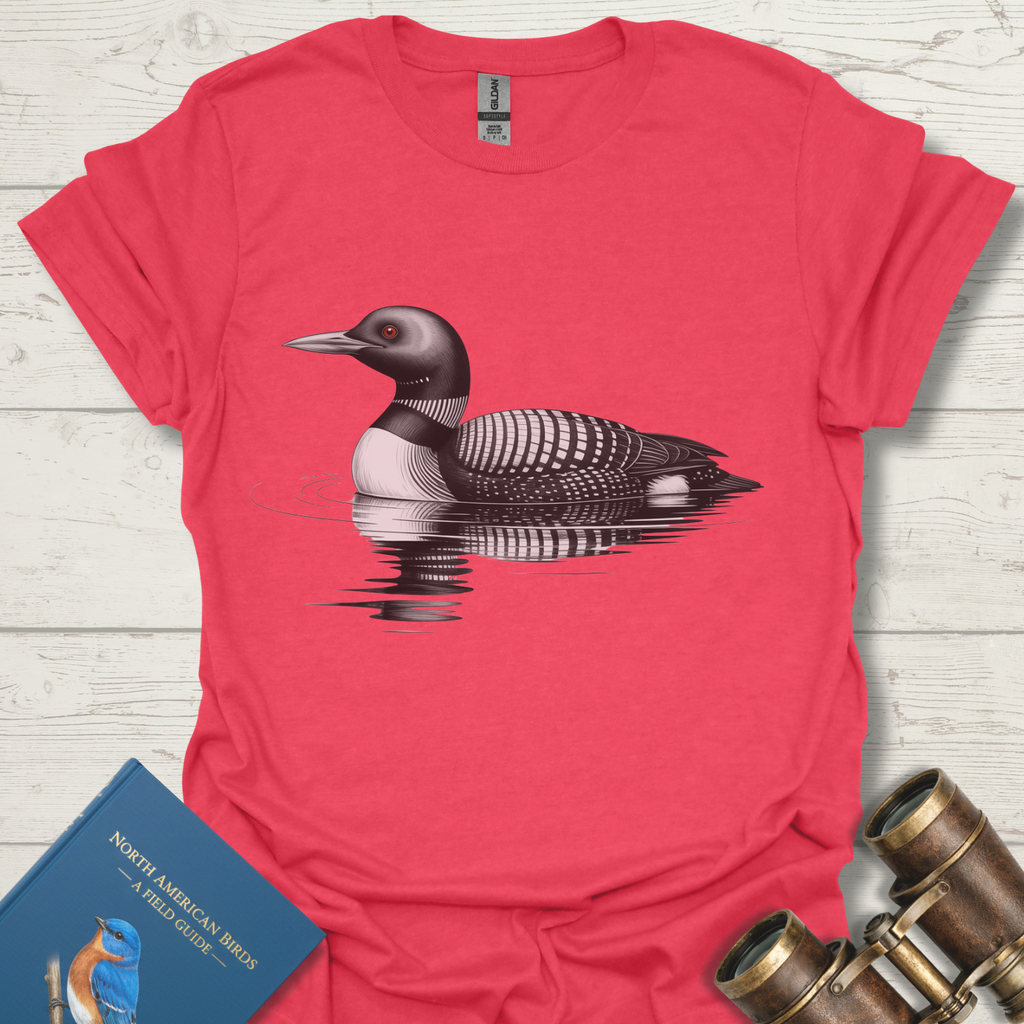 Common Loon Sketch Bird T-Shirt