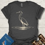Great Blue Heron Stoic Bird T-Shirt
