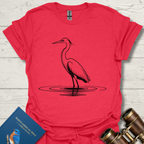 Great Blue Heron Stoic Bird T-Shirt