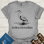 Great Blue Heron Latin Name Bird T-Shirt