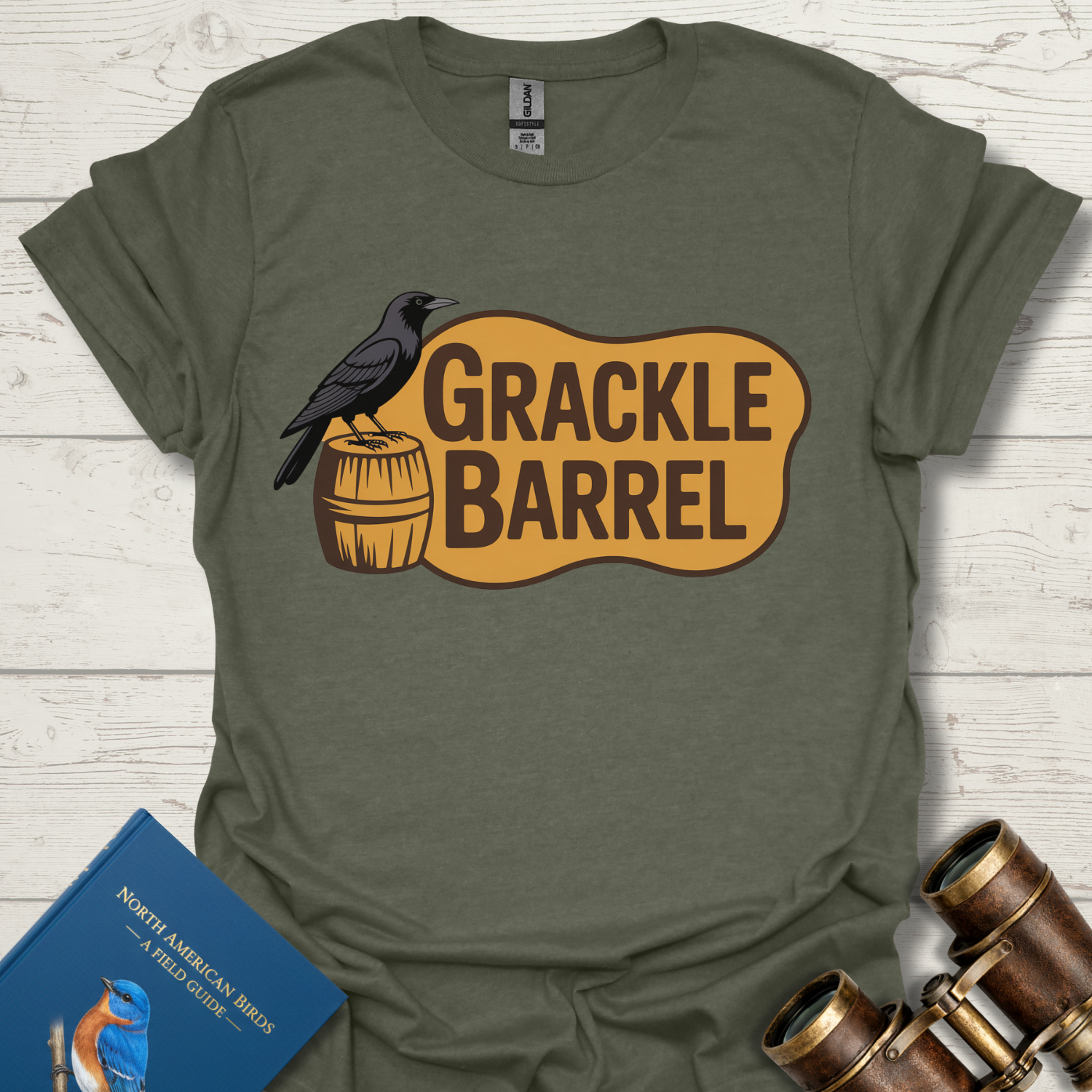 Grackle Barrel Bird T-Shirt