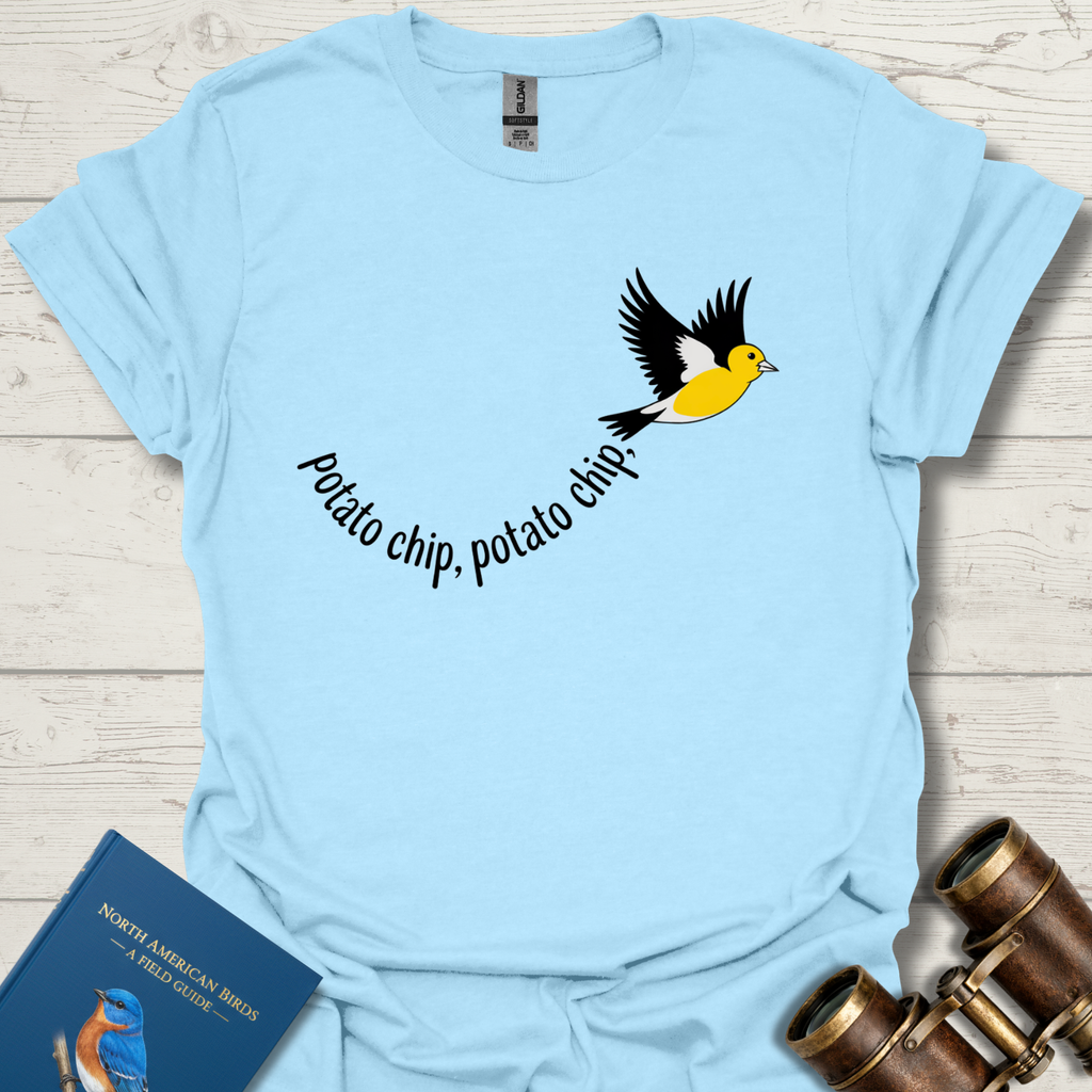Goldfinch Potato Chip Mnemonic Bird T-Shirt