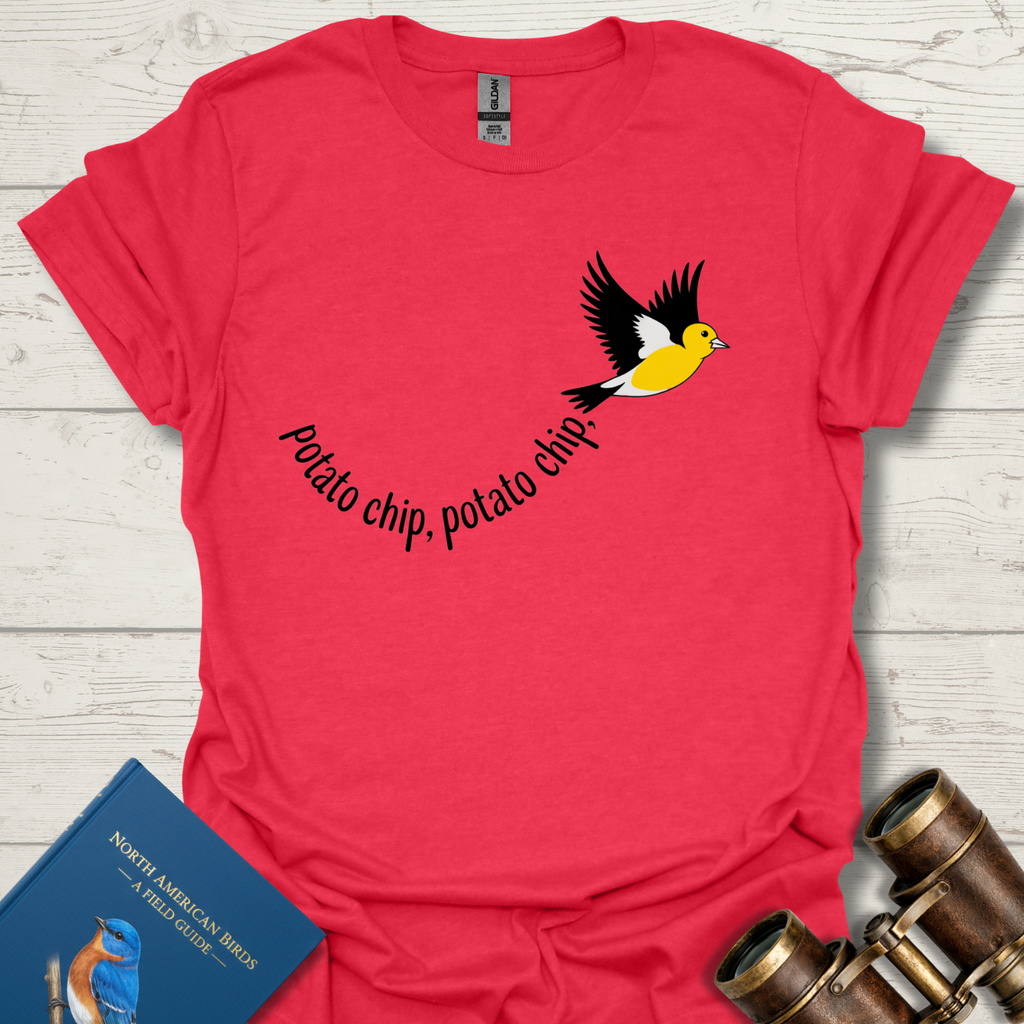 Goldfinch Potato Chip Mnemonic Bird T-Shirt