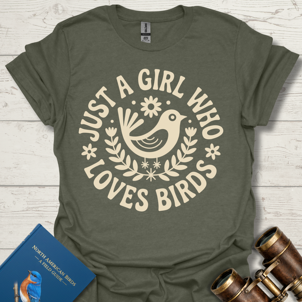 Girl Loves Birds T-Shirt