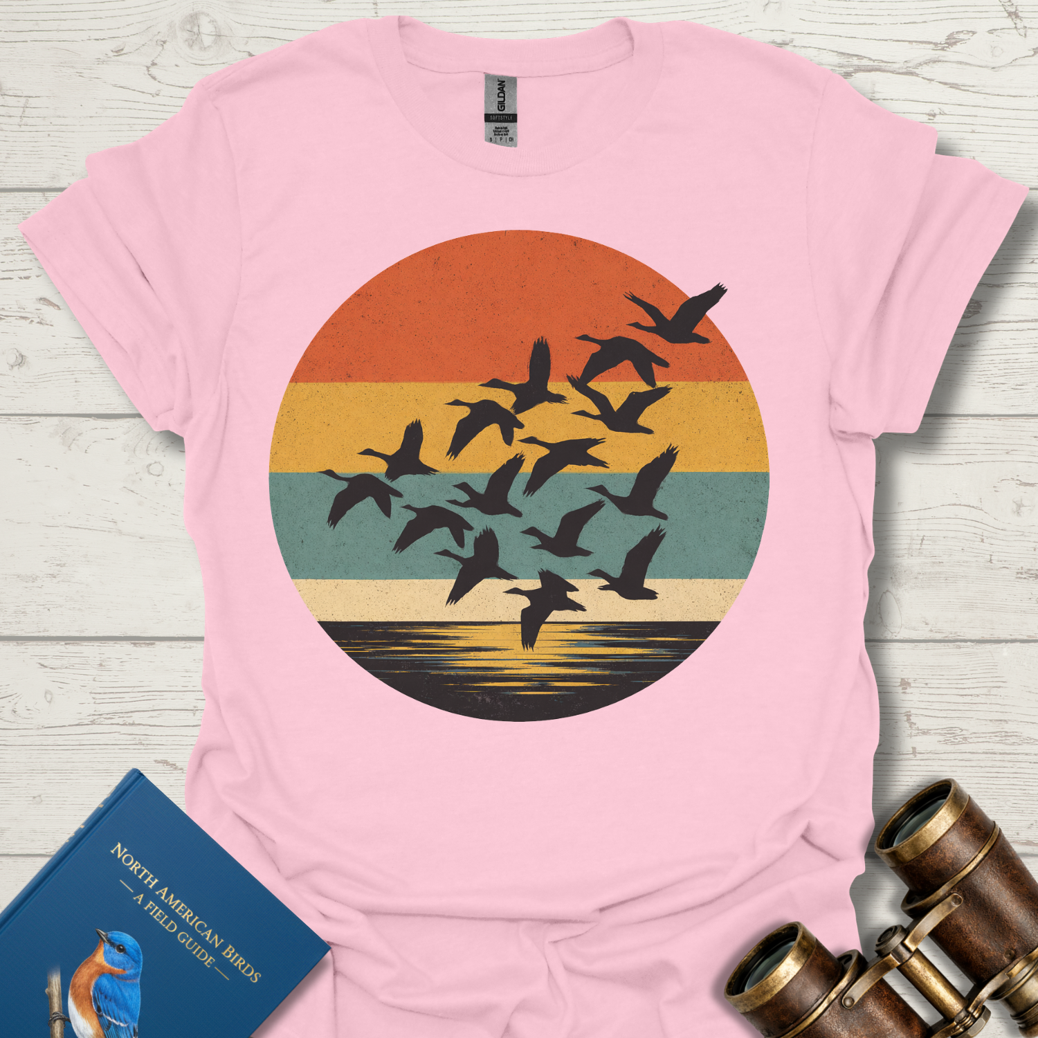 Geese Sunset Bird T-Shirt