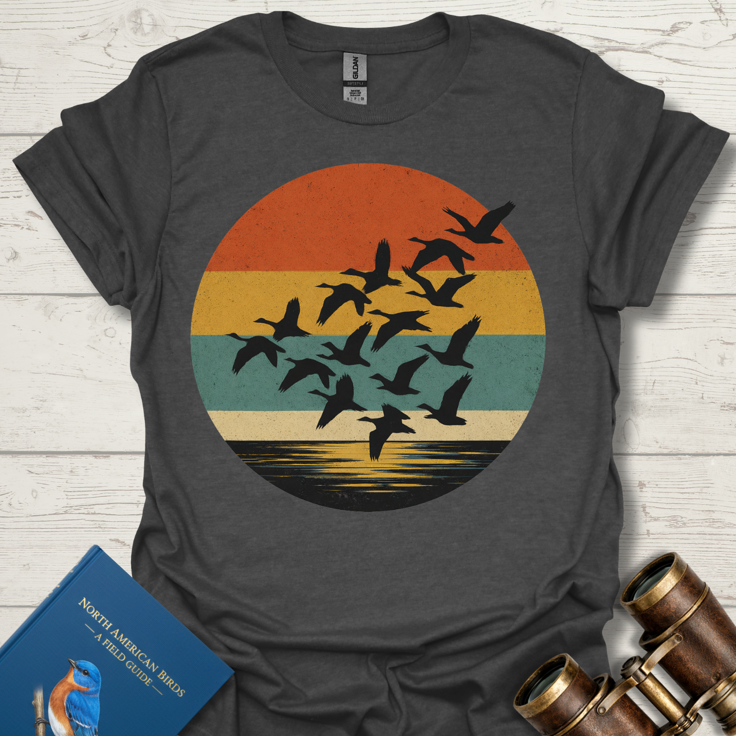 Geese Sunset Bird T-Shirt