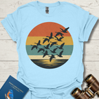 Geese Sunset Bird T-Shirt