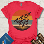 Geese Sunset Bird T-Shirt