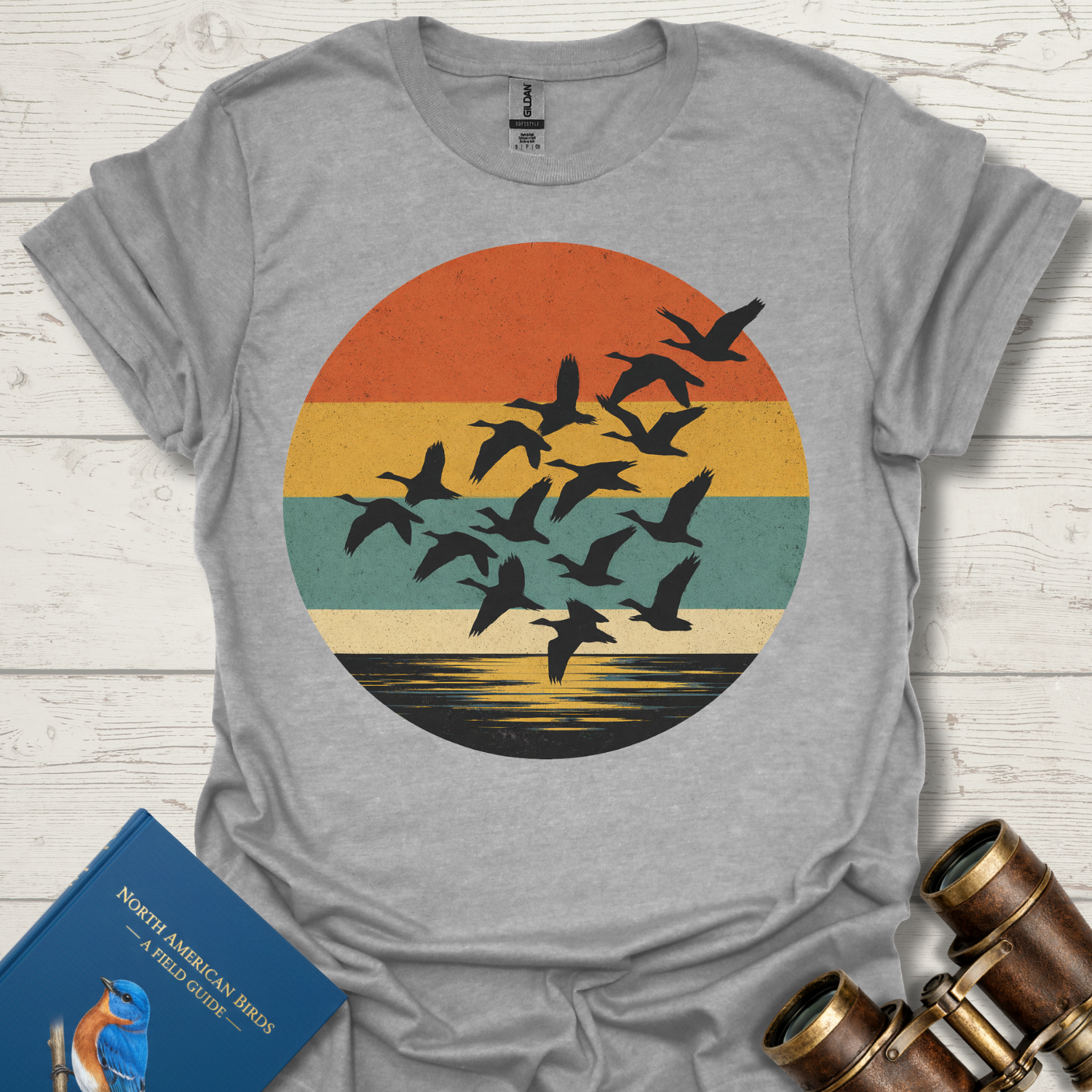 Geese Sunset Bird T-Shirt