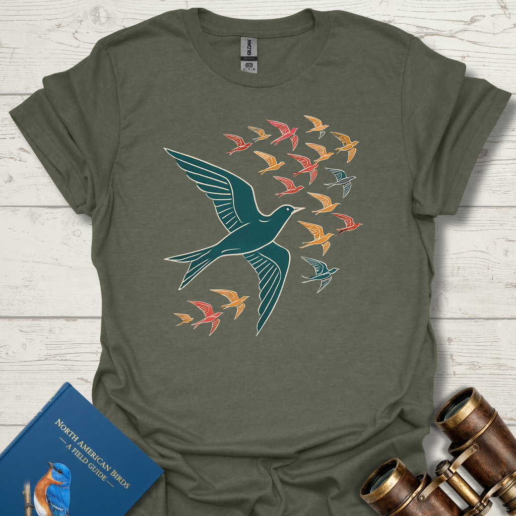 Bird Flock in Flight T-Shirt