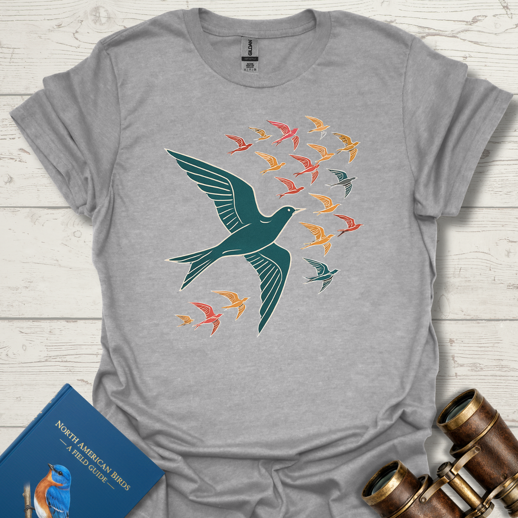 Bird Flock in Flight T-Shirt
