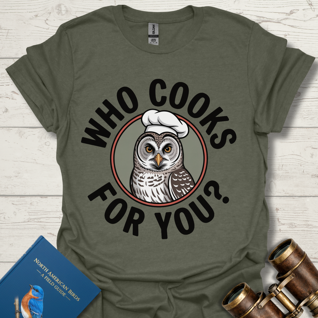 Who Cooks For You Owl T-Shirt