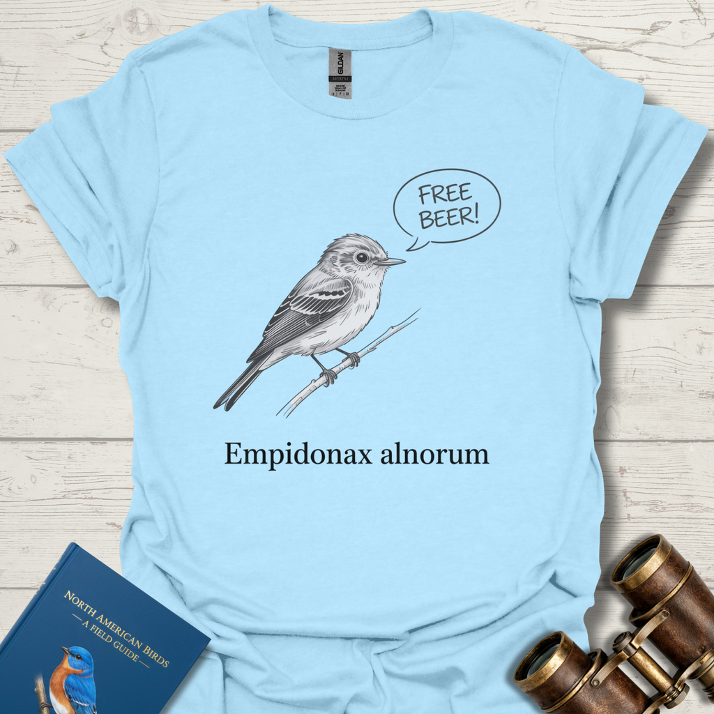 Alder Flycatcher Mnemonic T-Shirt