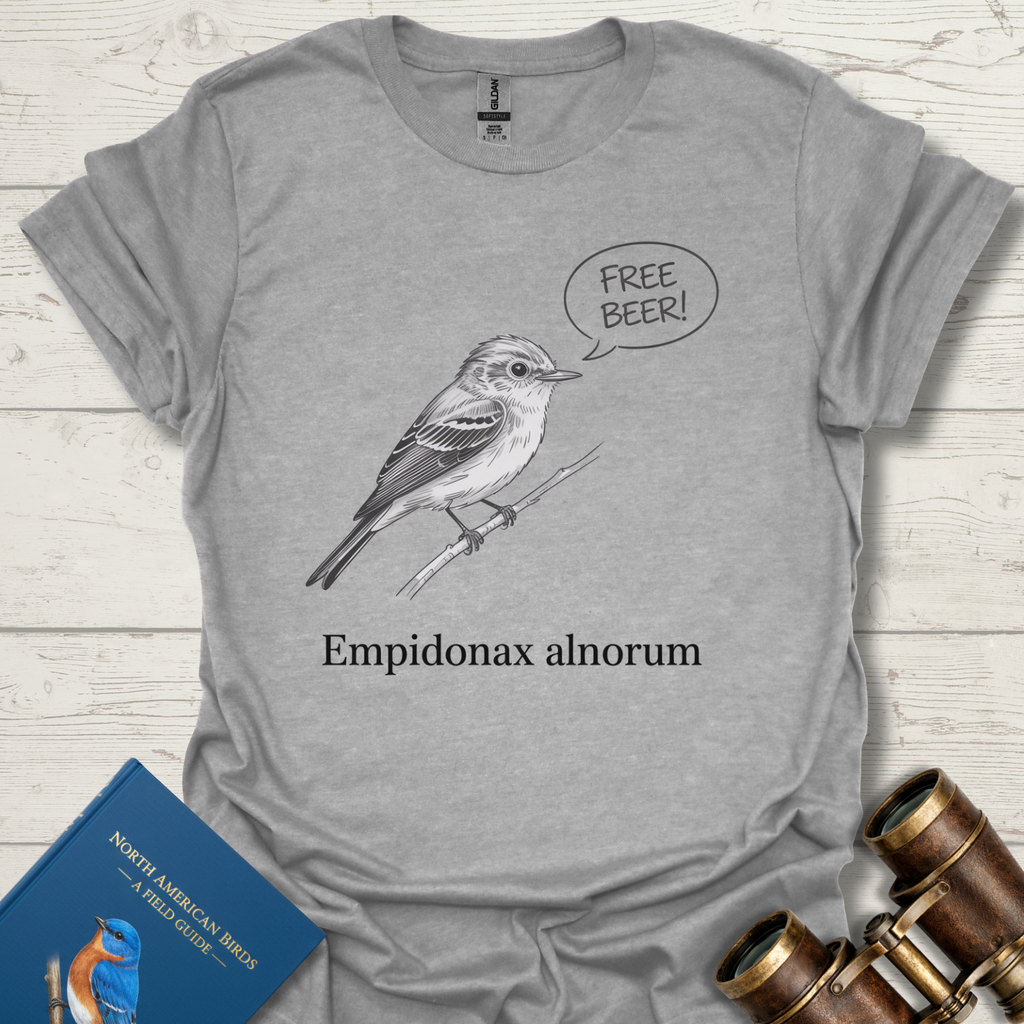 Alder Flycatcher Mnemonic T-Shirt