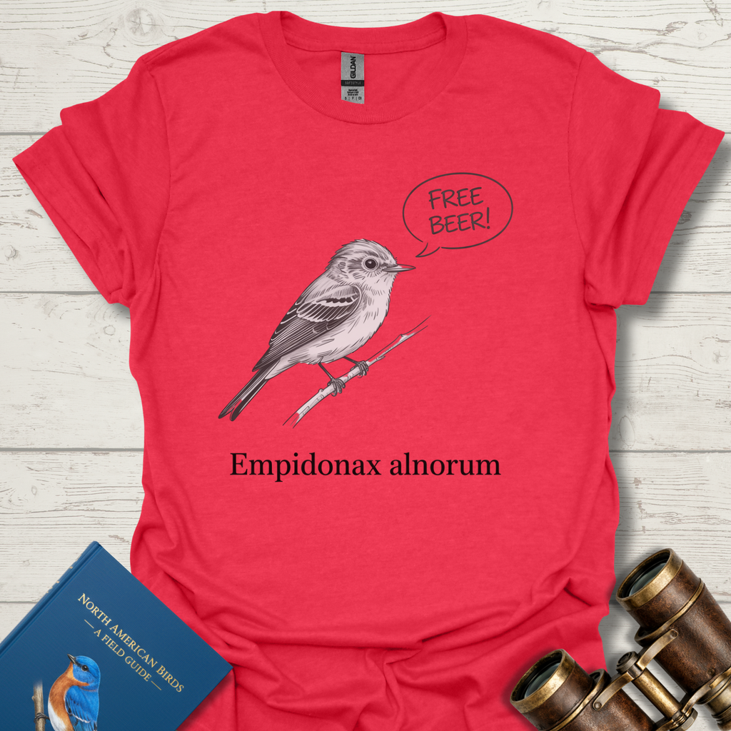 Alder Flycatcher Mnemonic T-Shirt