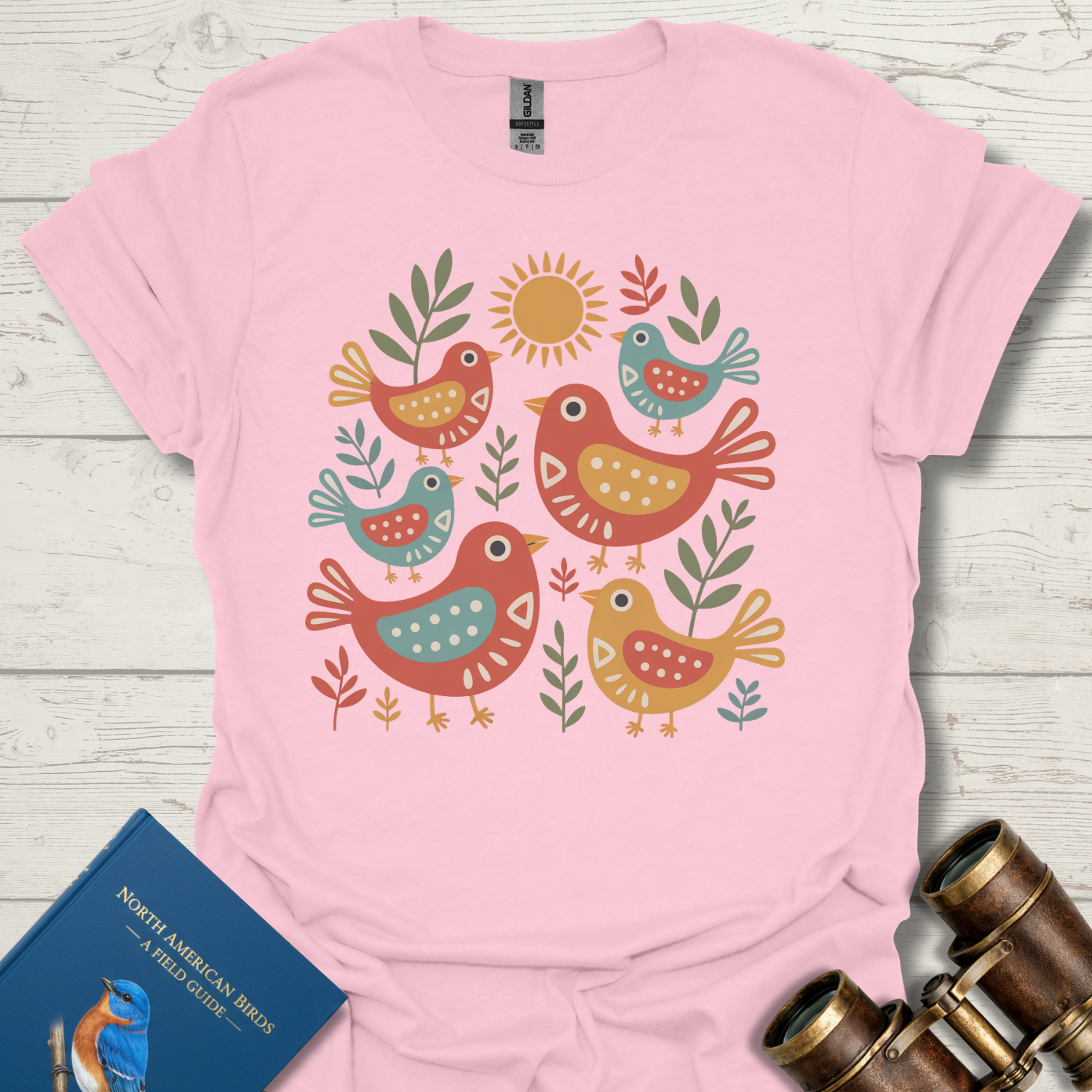Fun Folk Birds T-Shirt