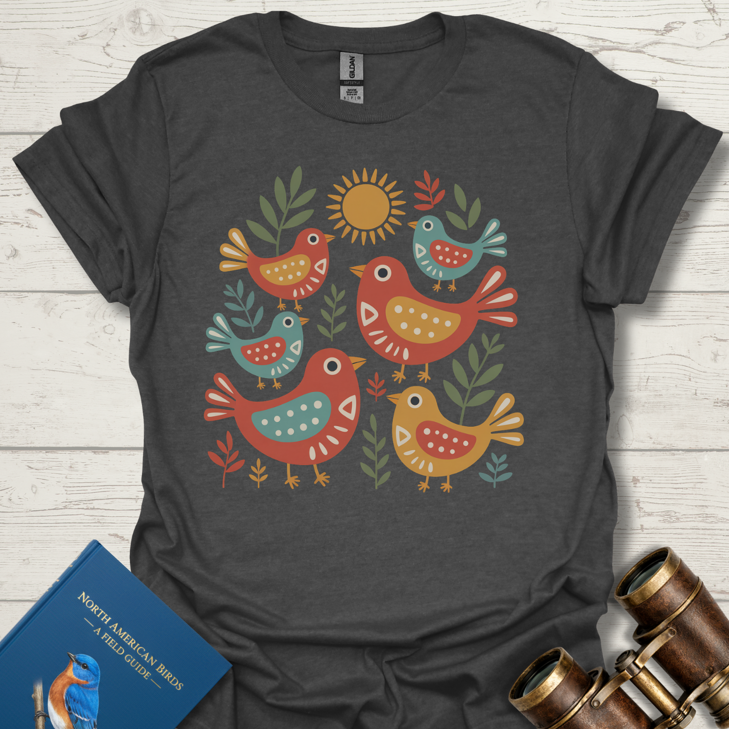 Fun Folk Birds T-Shirt