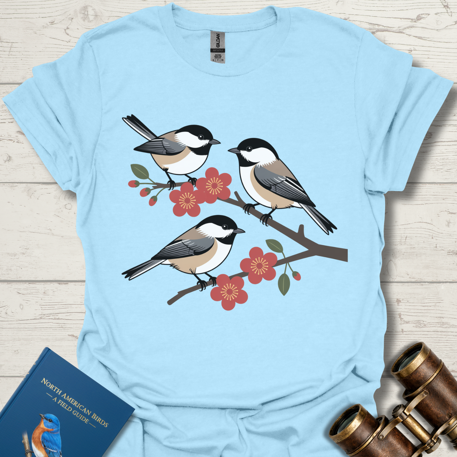Chickadees and Cherry Blossoms T-Shirt