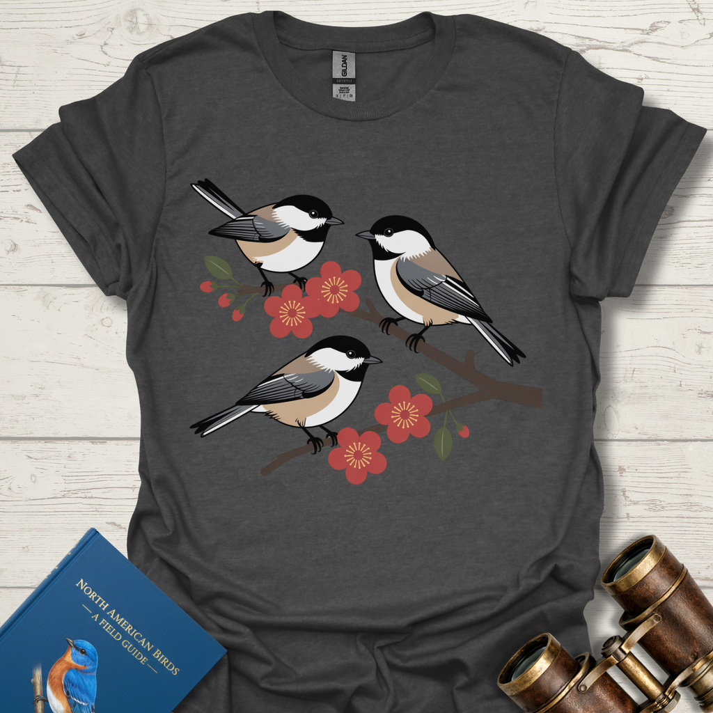 Chickadees and Cherry Blossoms T-Shirt