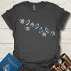 Blue Jay and Apple Blossom
