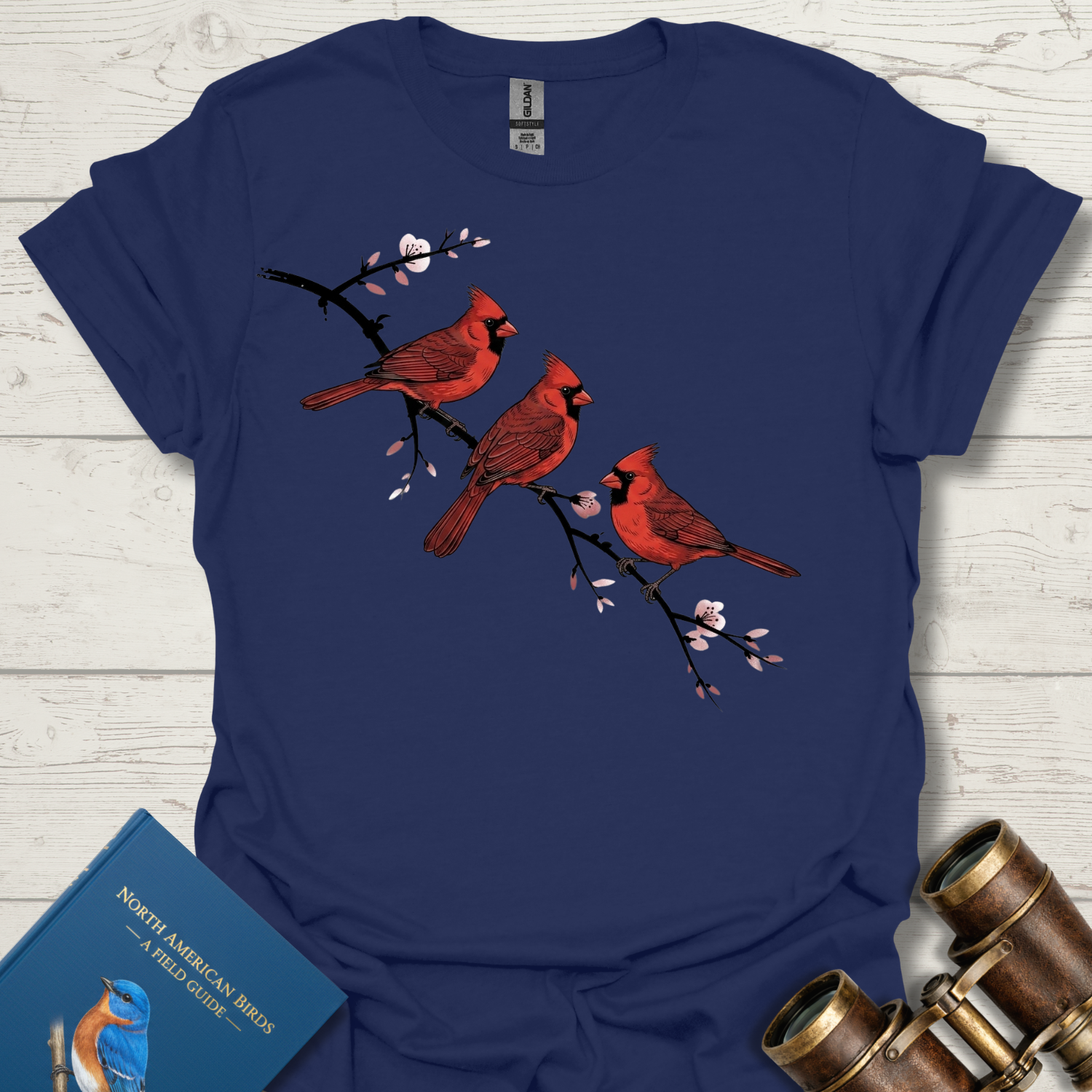 Cardinals on a Cherry Branch