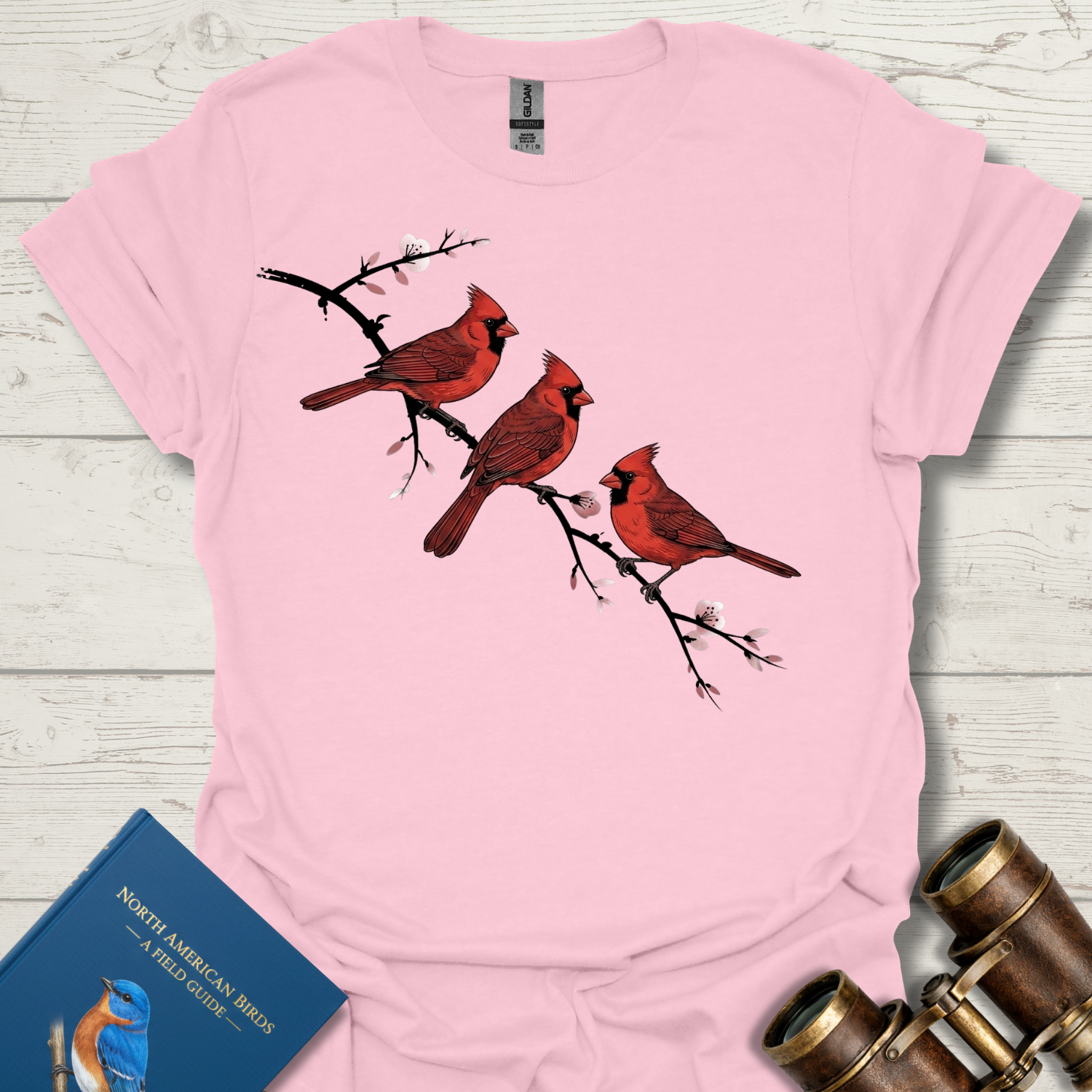 Cardinals on a Cherry Branch