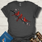 Cardinals on a Cherry Branch