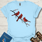 Cardinals on a Cherry Branch