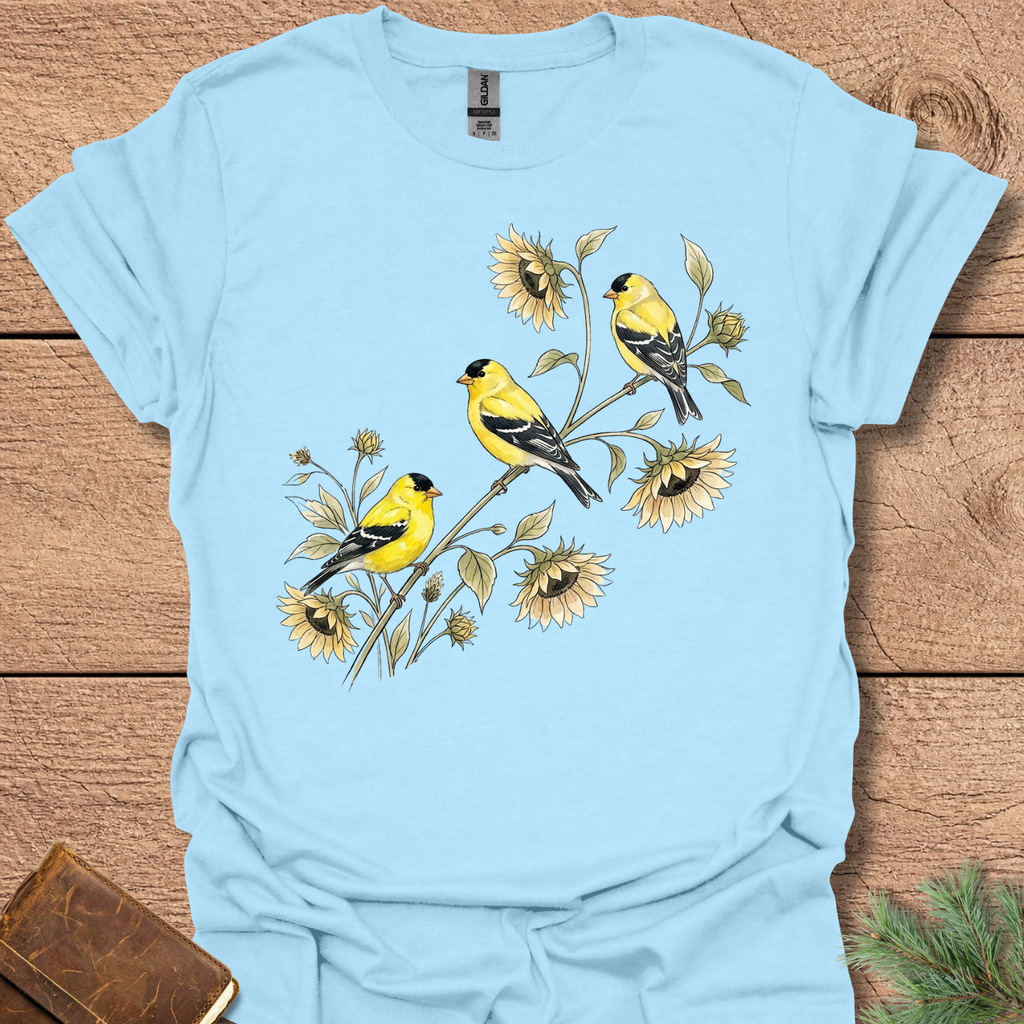 Goldfinch and Sunflower T-Shirt