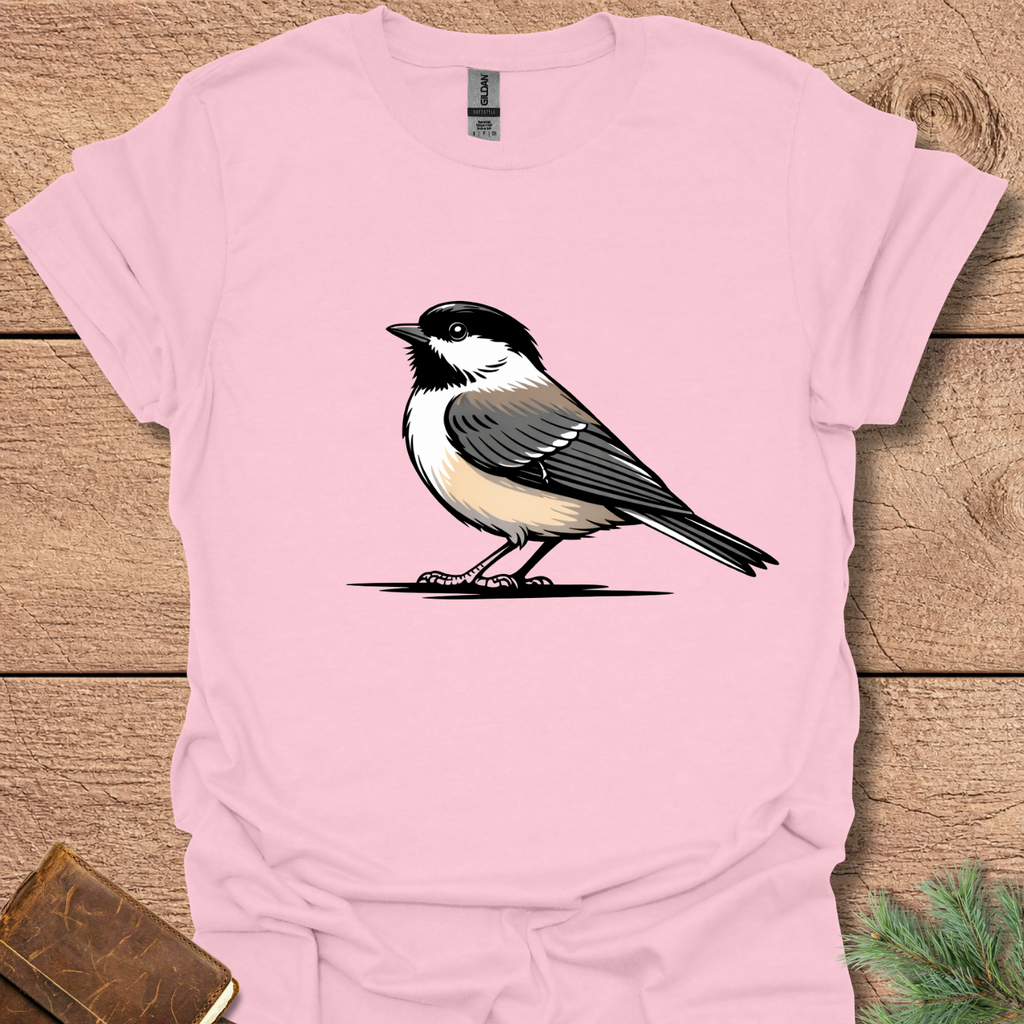 Chickadee Black Capped T-Shirt