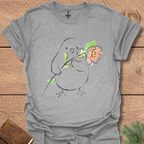 Watercolor Bird with Flower