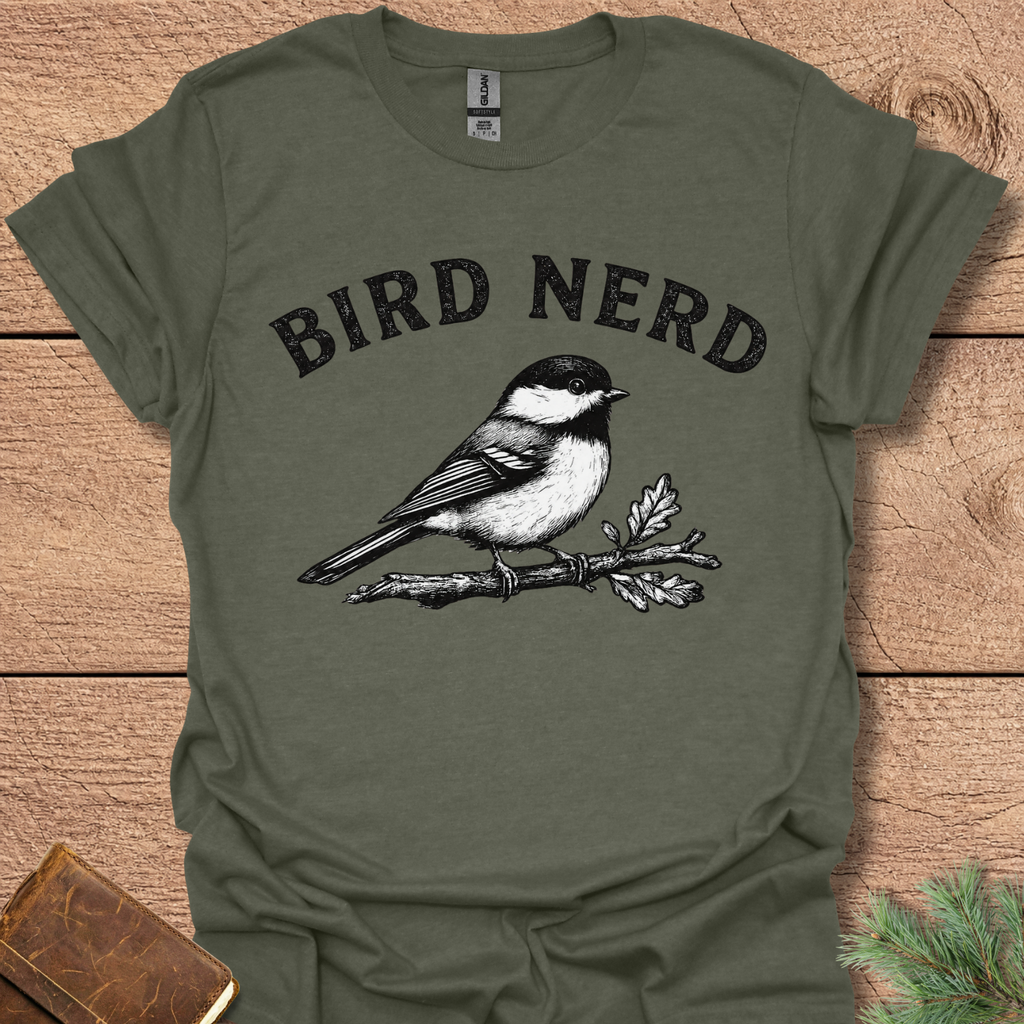 Bird Nerd Chickadee T-Shirt