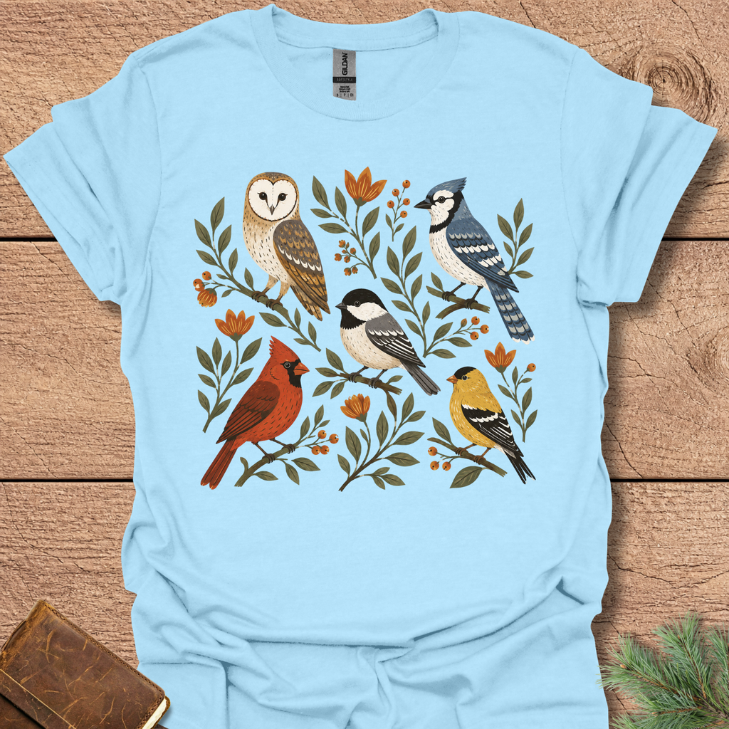 Folk Bird Art T-Shirt