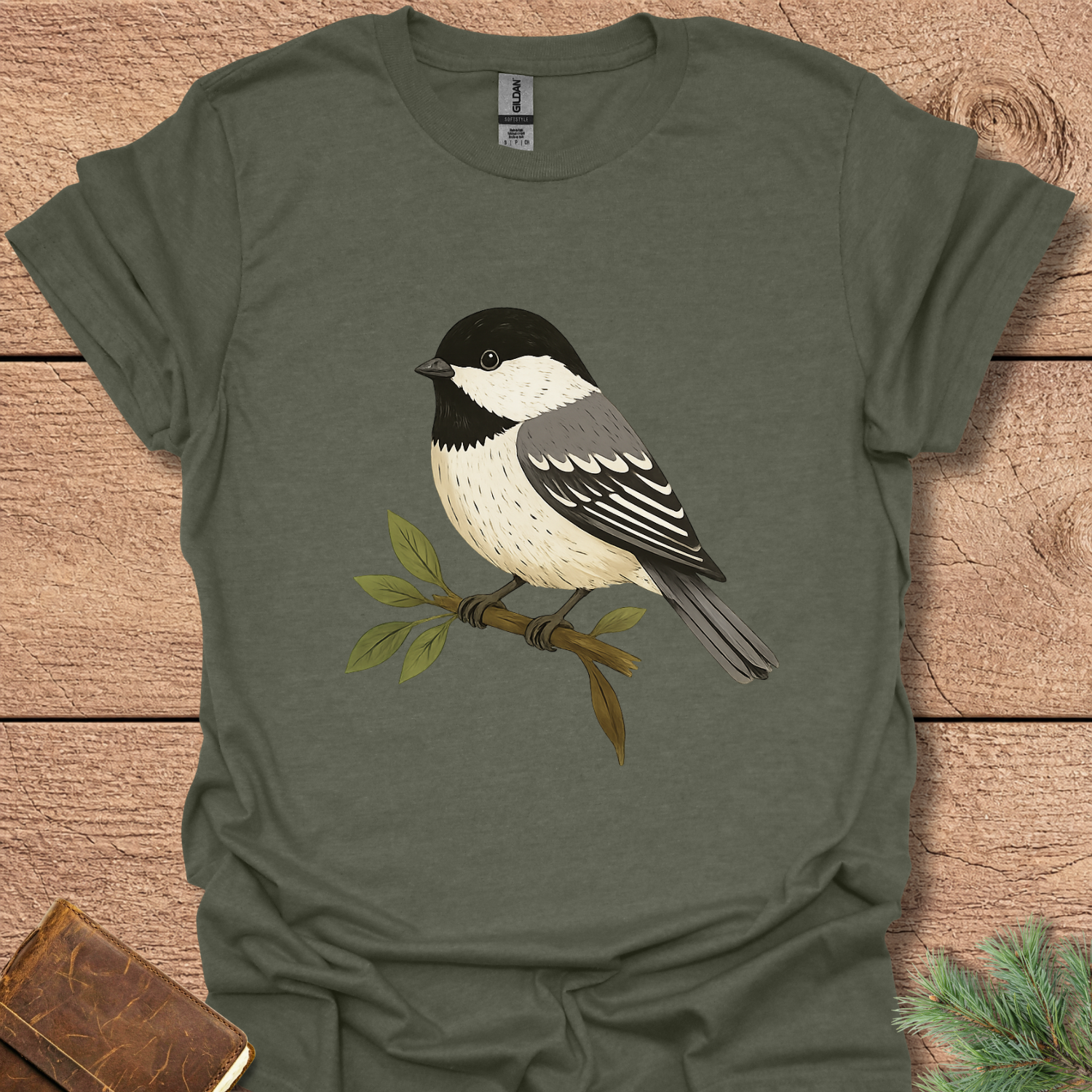 Folk Art Chickadee T-Shirt