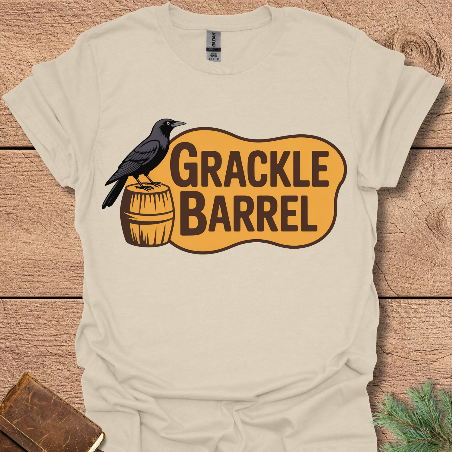 Grackle Barrel Bird T-Shirt